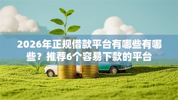 2026年正规借款平台有哪些有哪些？推荐6个容易下款的平台