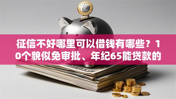 征信不好哪里可以借钱有哪些？10个貌似免审批、年纪65能贷款的平台合集
