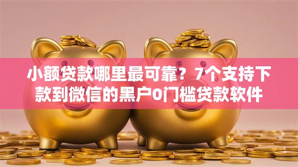 小额贷款哪里最可靠？7个支持下款到微信的黑户0门槛贷款软件