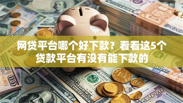 网贷平台哪个好下款？看看这5个贷款平台有没有能下款的