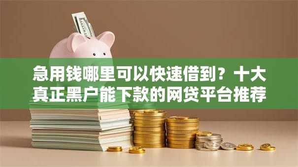 急用钱哪里可以快速借到？十大真正黑户能下款的网贷平台推荐