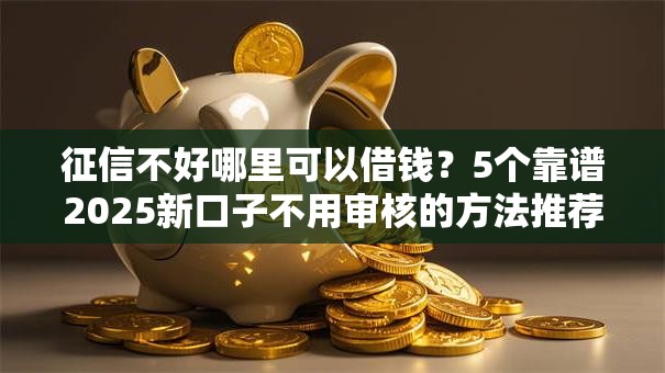 征信不好哪里可以借钱？5个靠谱2025新口子不用审核的方法推荐