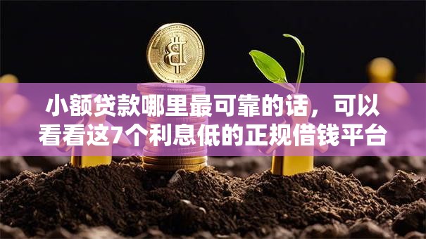 小额贷款哪里最可靠的话，可以看看这7个利息低的正规借钱平台
