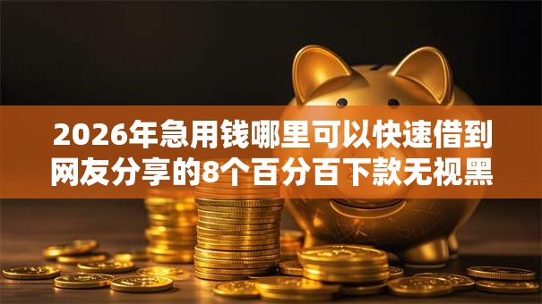 2026年急用钱哪里可以快速借到网友分享的8个百分百下款无视黑白户网贷平台我觉得不错！