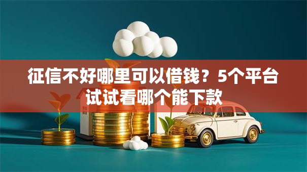 征信不好哪里可以借钱？5个平台试试看哪个能下款