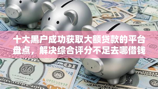 十大黑户成功获取大额贷款的平台盘点，解决综合评分不足去哪借钱的问题