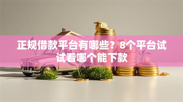 正规借款平台有哪些？8个平台试试看哪个能下款