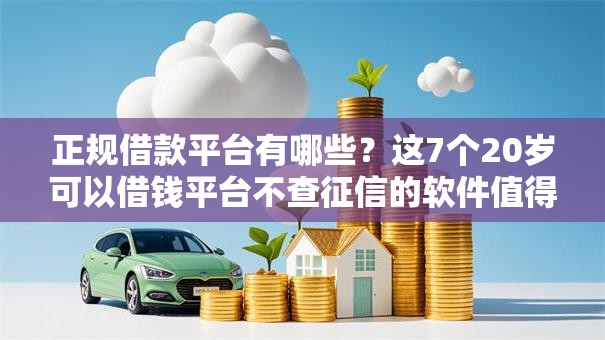 正规借款平台有哪些？这7个20岁可以借钱平台不查征信的软件值得一试