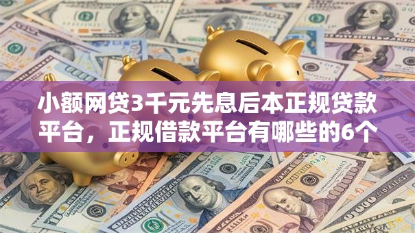 小额网贷3千元先息后本正规贷款平台，正规借款平台有哪些的6个平台介绍