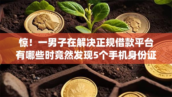 惊！一男子在解决正规借款平台有哪些时竟然发现5个手机身份证秒借现金的app，事后分享了出来