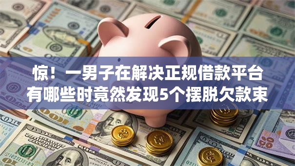 惊！一男子在解决正规借款平台有哪些时竟然发现5个摆脱欠款束缚贷款新app，事后分享了出来