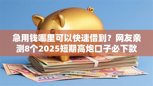 急用钱哪里可以快速借到?网友亲测8个2025短期高炮口子必下款盘点 急用钱哪里可以快速借到?网友亲测8个2025短期高炮口子必下款盘点