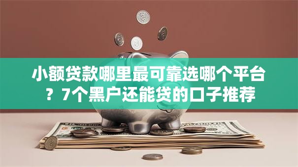 小额贷款哪里最可靠选哪个平台？7个黑户还能贷的口子推荐