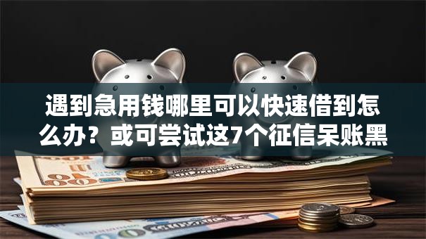 遇到急用钱哪里可以快速借到怎么办？或可尝试这7个征信呆账黑户贷款平台
