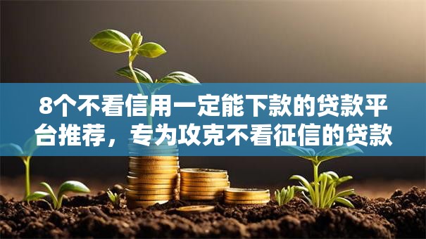 8个不看信用一定能下款的贷款平台推荐，专为攻克不看征信的贷款平台难题