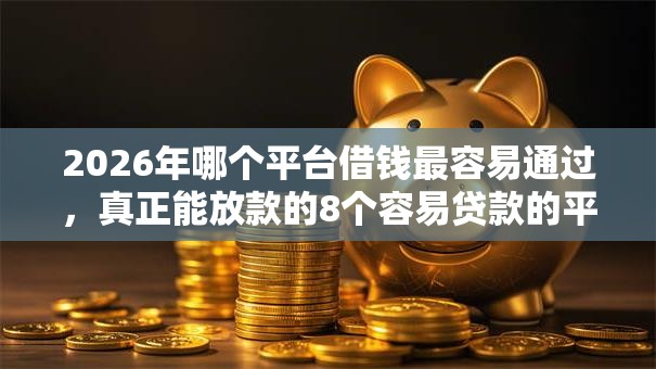 2026年哪个平台借钱最容易通过，真正能放款的8个容易贷款的平台推荐