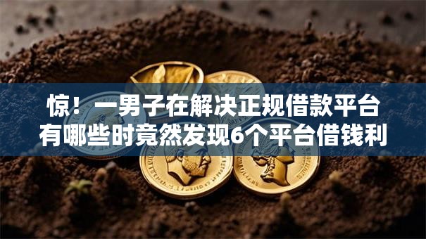 惊！一男子在解决正规借款平台有哪些时竟然发现6个平台借钱利息低，事后分享了出来
