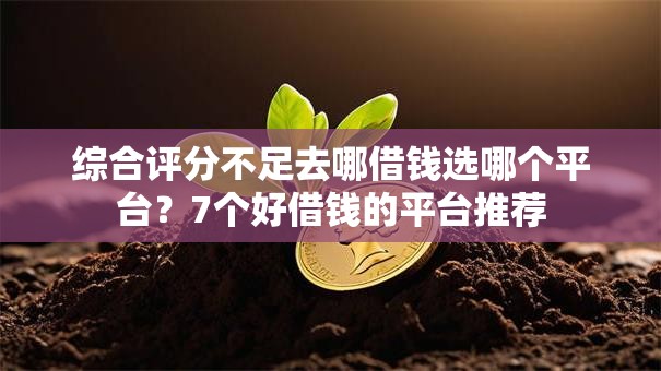 综合评分不足去哪借钱选哪个平台？7个好借钱的平台推荐