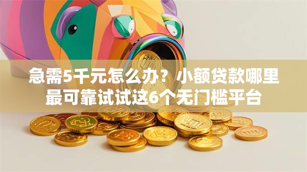 急需5千元怎么办？小额贷款哪里最可靠试试这6个无门槛平台