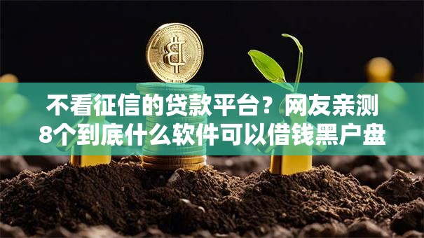 不看征信的贷款平台?网友亲测8个到底什么软件可以借钱黑户盘点 不看征信的贷款平台?网友亲测8个到底什么软件可以借钱黑户盘点