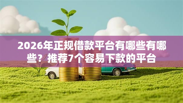 2026年正规借款平台有哪些有哪些？推荐7个容易下款的平台