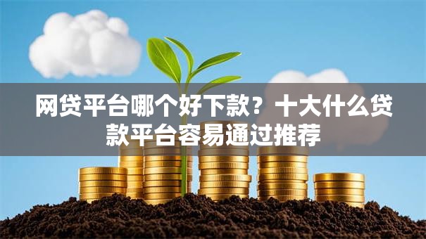 网贷平台哪个好下款？十大什么贷款平台容易通过推荐