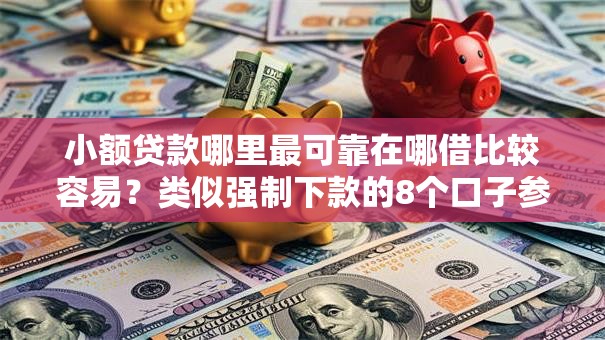 小额贷款哪里最可靠在哪借比较容易？类似强制下款的8个口子参考