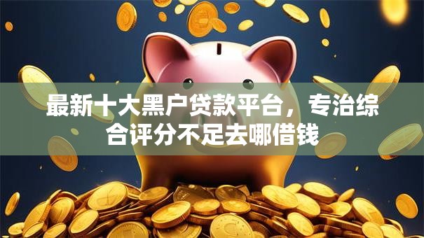 最新十大黑户贷款平台，专治综合评分不足去哪借钱
