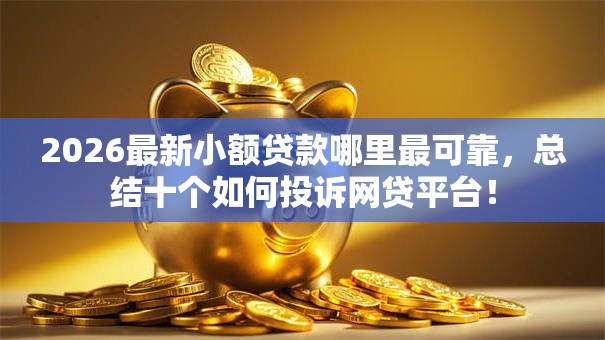 2026最新小额贷款哪里最可靠，总结十个如何投诉网贷平台！