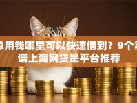 急用钱哪里可以快速借到？9个靠谱上海网贷是平台推荐