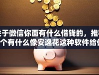 关于微信你面有什么借钱的，推荐8个有什么像安逸花这种软件给你
