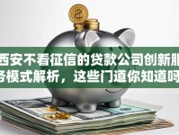 西安不看征信的贷款公司创新服务模式解析，这些门道你知道吗？