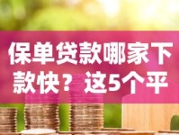 保单贷款哪家下款快？这5个平台通过率高额度大