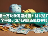 借一万块钱哪里好借？试试这几个平台，立马到账还能找客服