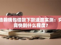 浩翰钱包借款下款速度实测：究竟快到什么程度？