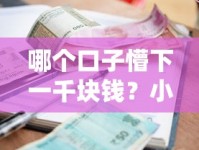 哪个口子懵下一千块钱？小额借款渠道避坑指南