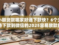 小额贷款哪家好通下款快？6个支持下款到微信的2025容易放款的口子