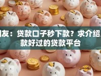 网友：贷款口子秒下款？求介绍几款好过的贷款平台