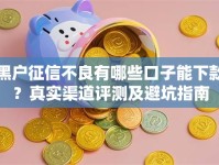 黑户征信不良有哪些口子能下款？真实渠道评测及避坑指南