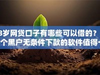 18岁网贷口子有哪些可以借的？这7个黑户无条件下款的软件值得一试