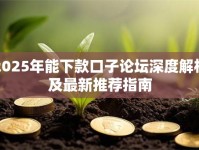 2025年能下款口子论坛深度解析及最新推荐指南