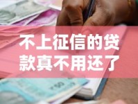 不上征信的贷款真不用还了吗？这些债务纠纷你必须懂