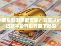 小额贷款哪里最可靠？看看这6个贷款平台有没有能下款的