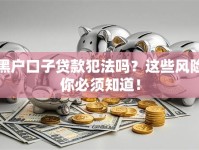 黑户口子贷款犯法吗？这些风险你必须知道！