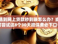 遇到网上贷款秒到账怎么办？或可尝试这8个30天担保费必下口子2025