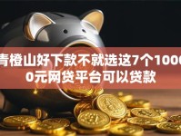 青橙山好下款不就选这7个10000元网贷平台可以贷款