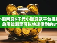 小额网贷6千元小额贷款平台推荐，急用钱哪里可以快速借到的8个平台介绍