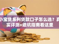 小宝贷系列贷款口子怎么选？真实评测+避坑指南看这里