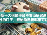 最新十大借钱平台不看征信容易通过的口子，专治急用钱哪里可以快速借到
