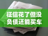 征信花了但没负债还能买车吗？过来人教你破解贷款难题
